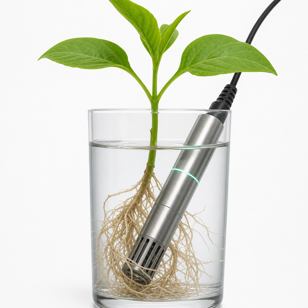 Ceresentive water nutrient ion sensor for hydroponics